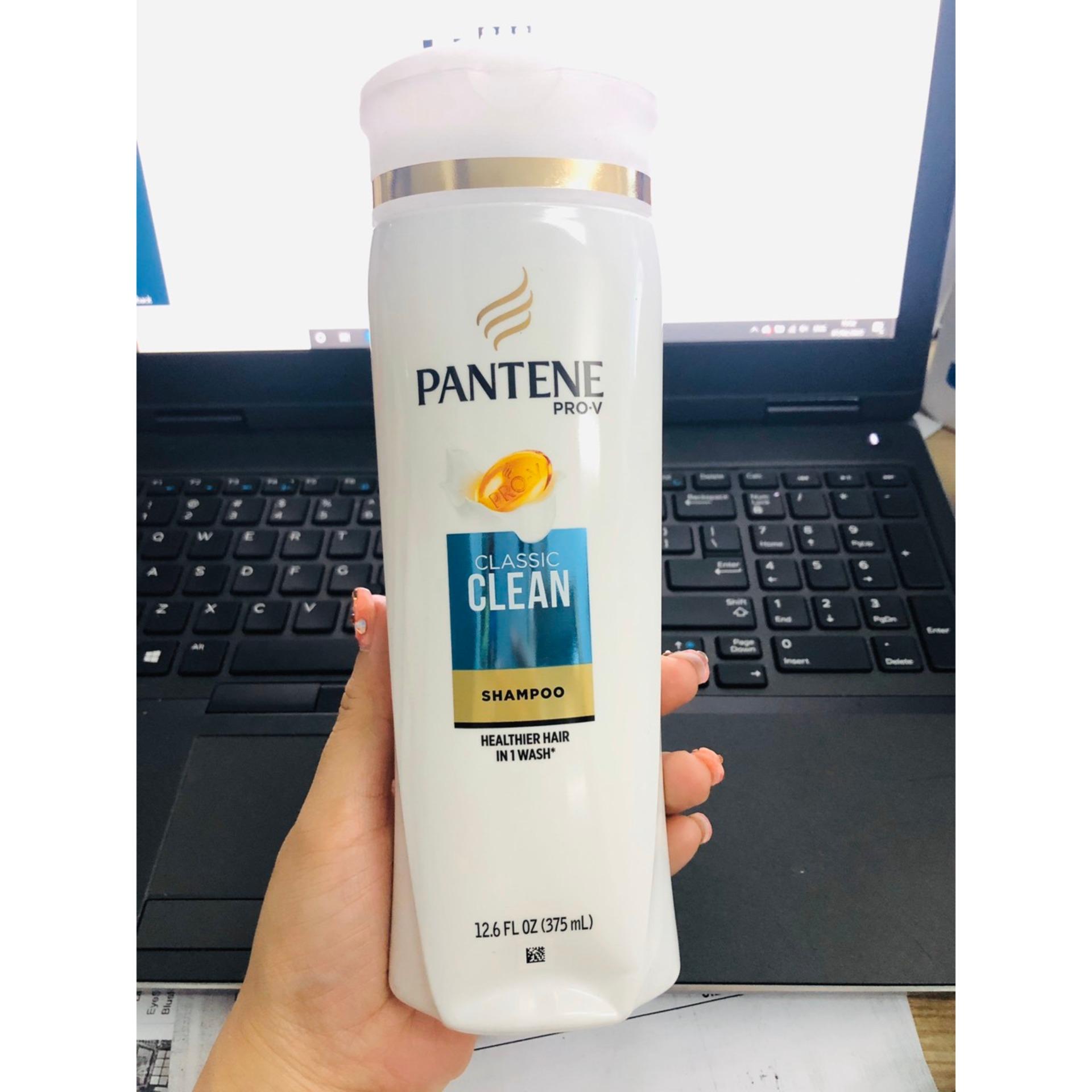 Dầu Gội Pantene Pro-V Classic Clean 375ml (Trắng xanh dương)