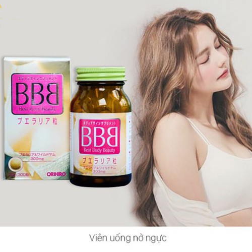 [ Hàng Chính Hãng ] Viên uống nở ngực BBB Orihiro Nhật Bản