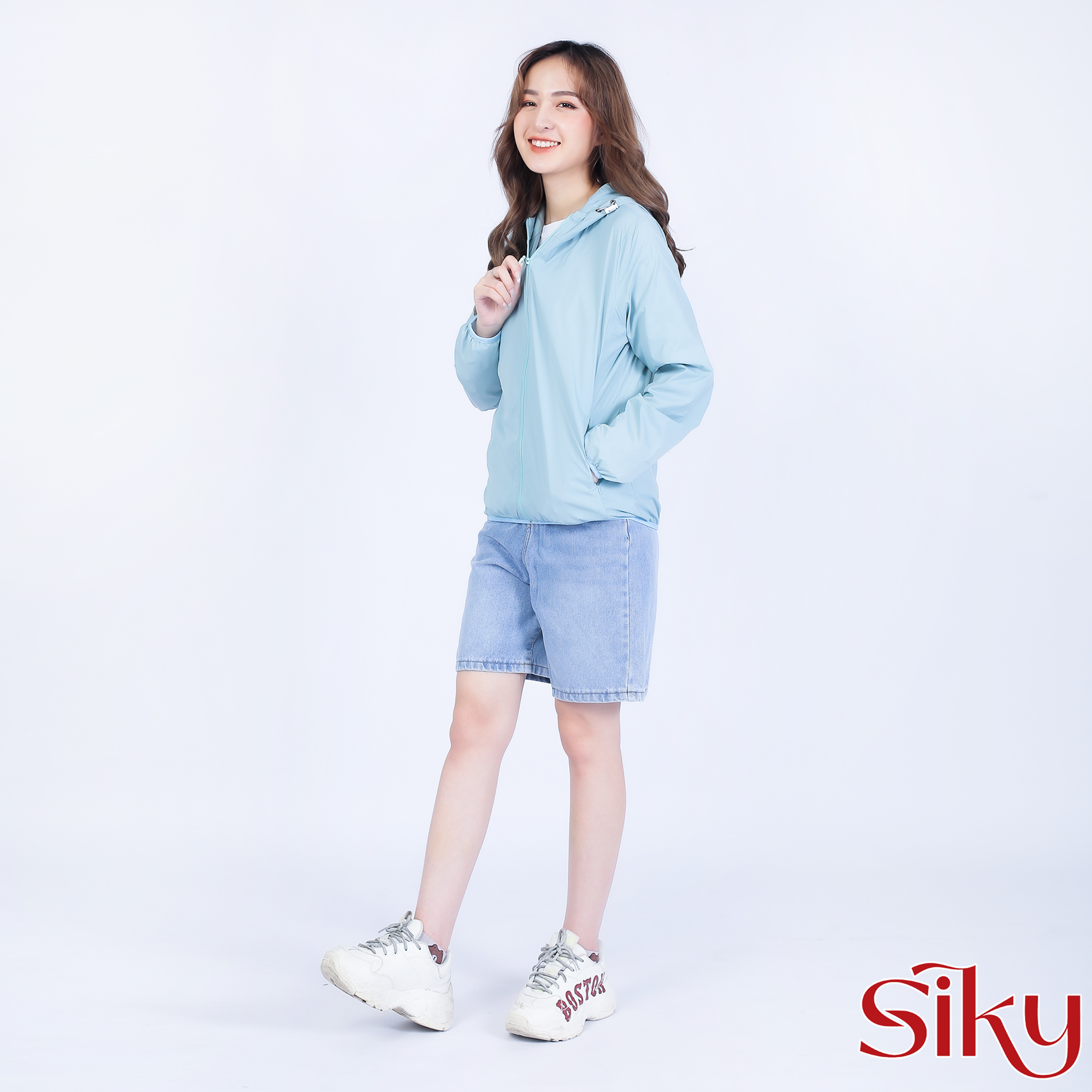 Áo gió nữ SIKY 2 lớp chống nước - Siky