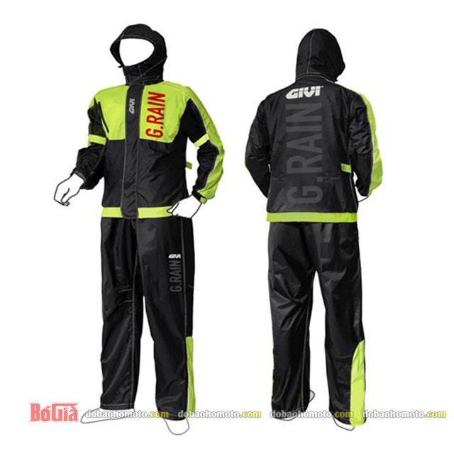 [HCM]Bộ Quần Áo Mưa GIVI GRA01 (Grand Rain Suit) - BOGIA.VN