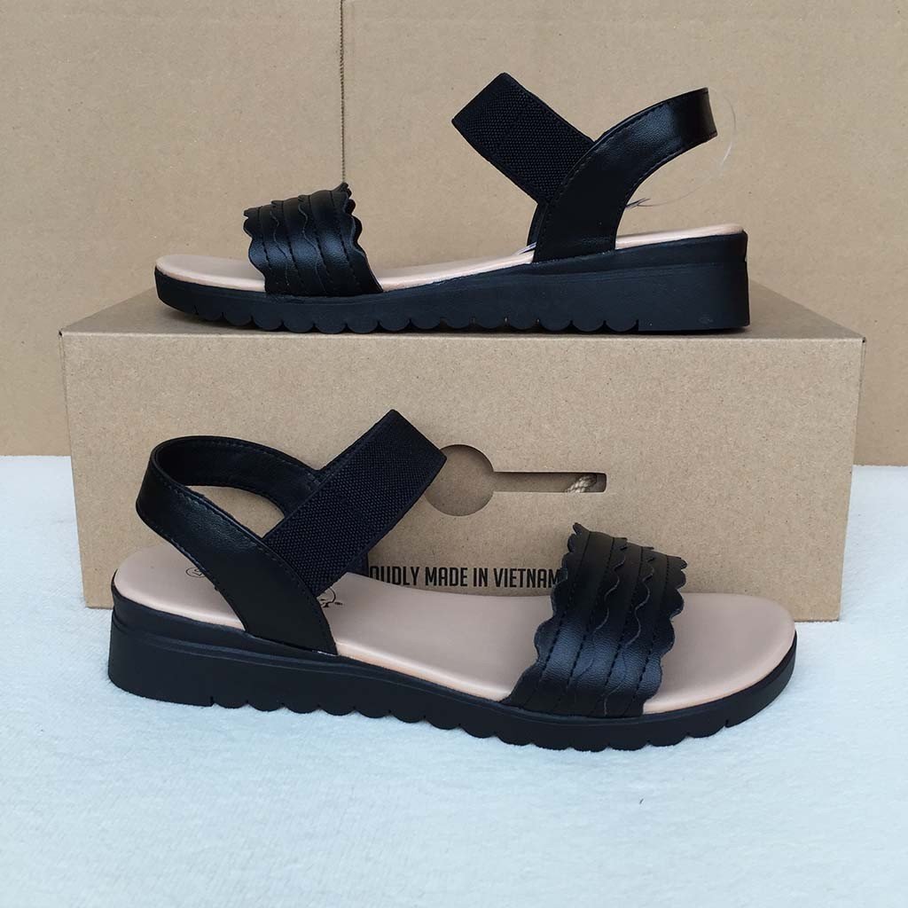 Dép Sandal Si - PU Nữ Biti's DTW011088DEN/DTW011088KEM (Đen, Kem)