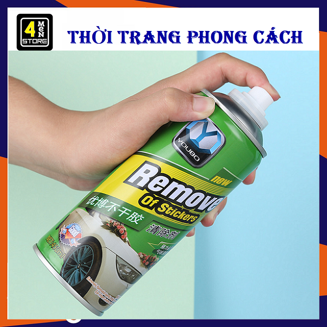 Chai Xịt Tẩy Keo Đa Năng REMOVE 450ML - Xịt Tẩy Keo Dính Nhanh Chống Làm Sạch Vết Băng Dính Keo Dán Mọi Bề Mặt  Chai Xịt Tẩy Keo Băng Dính