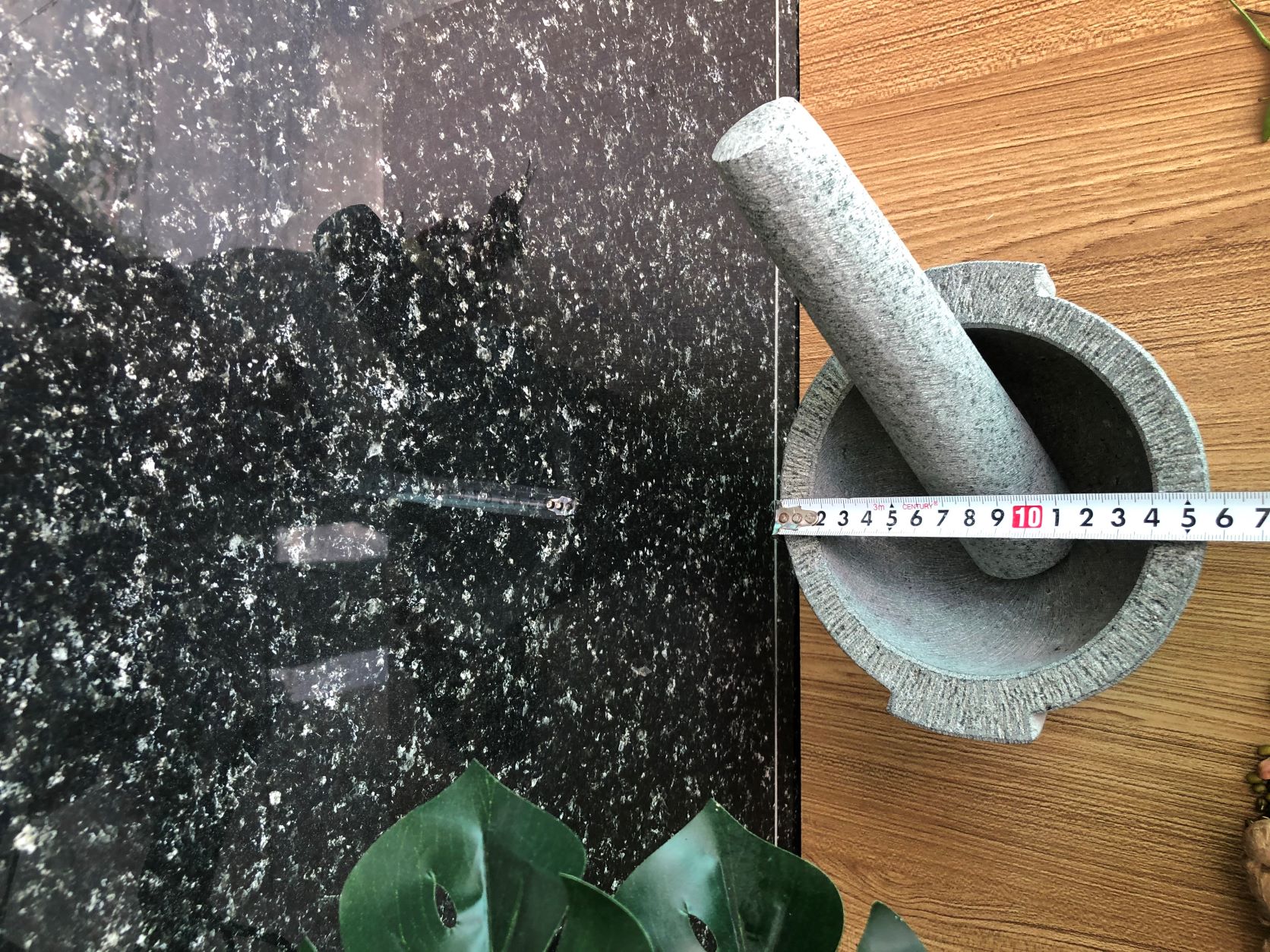 bộ sản phẩm cối đá + chày đá Đường Kính 15cm