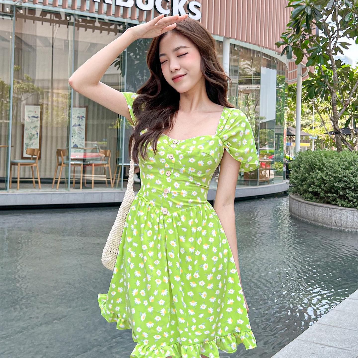 Đầm VANIA - Đầm cúp ngực nẹp nút