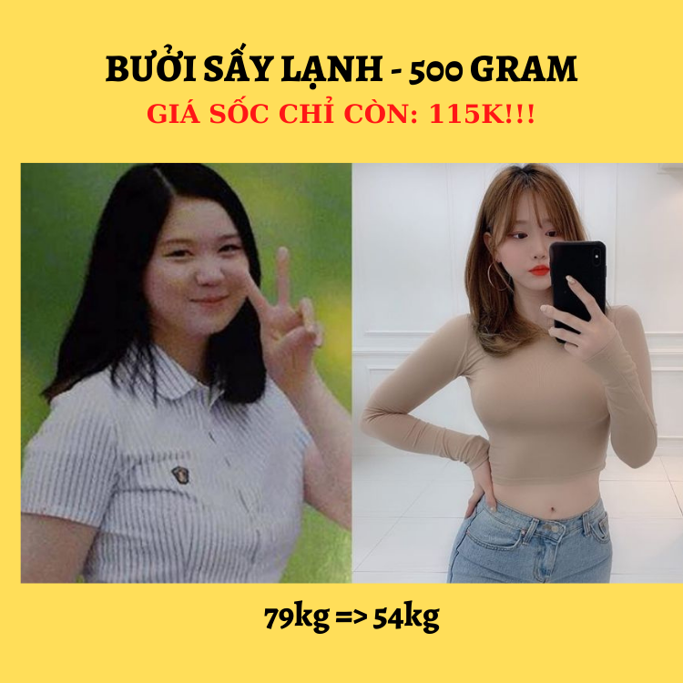 Bưởi thái lát sấy lạnh 500 gram