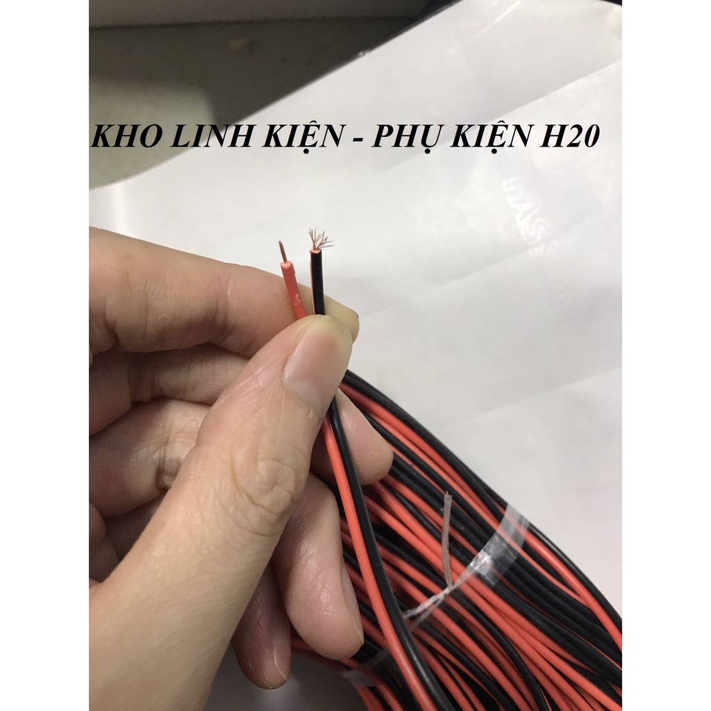 Red and Black Wire 26-24-22Awg, Soup Wire - 100 Meters