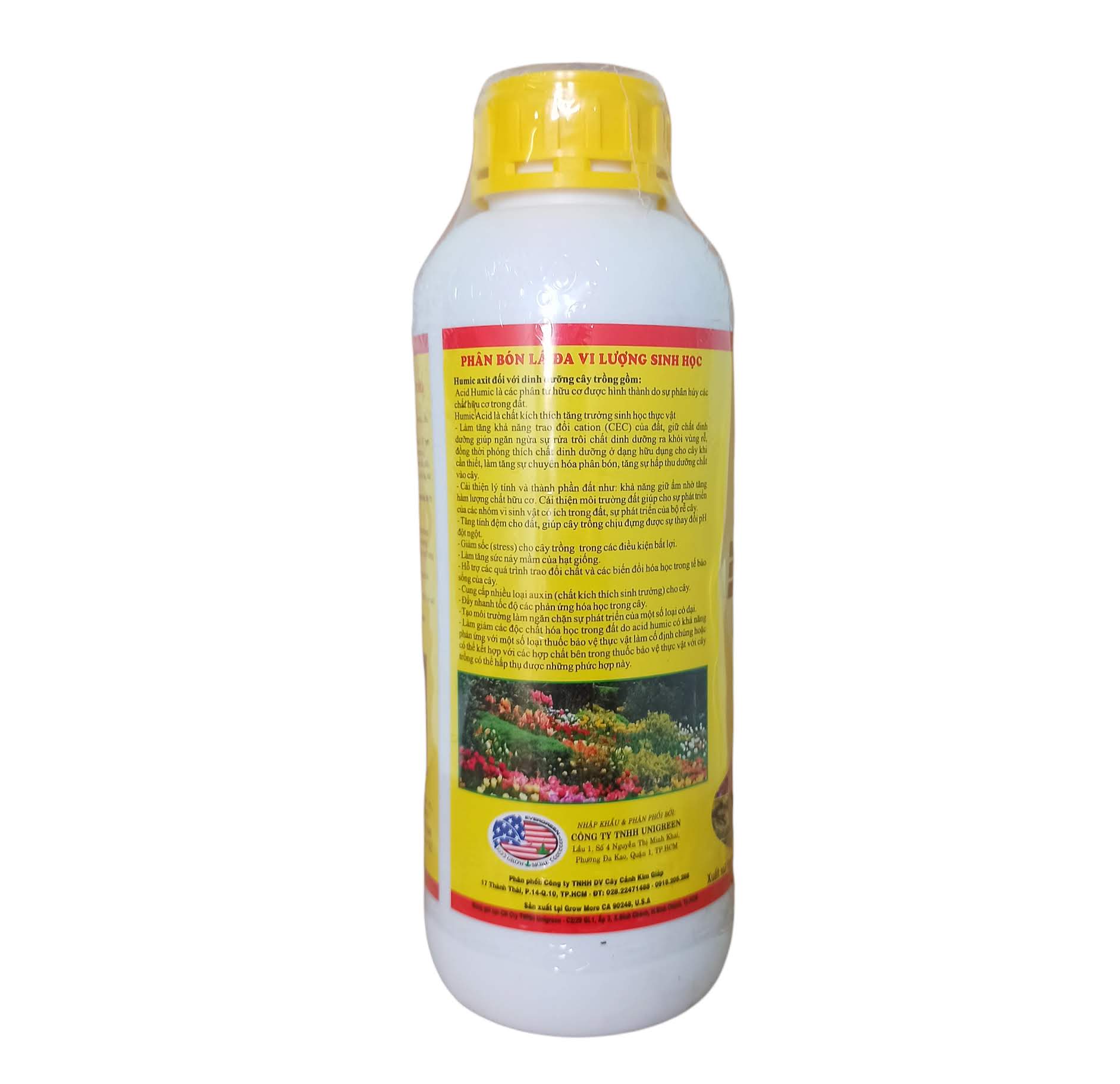 Phân bón hữu cơ HUMIC ACID 322 Chai 1lít, đa vi lượng sinh học