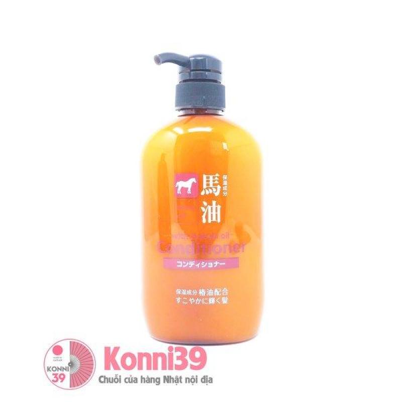 DẦU XẢ TINH CHẤT CHIẾT XUẤT TỪ MỠ NGỰA, DẦU HOA TRÀ KUMANO 600ML - Hàng Nội Địa Nhật- giúp phục hồi hư tổn, dưỡng ẩm, cho tóc chắc khỏe,  cung cấp cho độ bóng tự nhiên cho tóc nhập khẩu