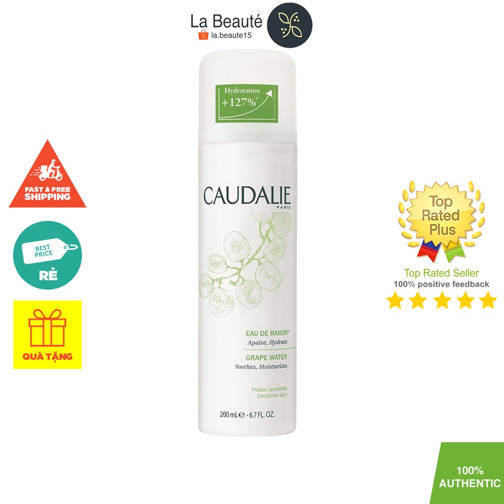 Caudalie Grape Water - Xịt Khoáng Cấp Nước, Dưỡng Ẩm