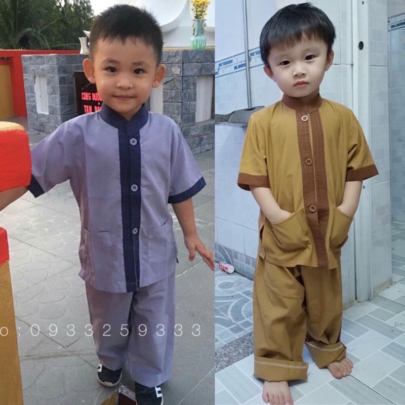 ĐỒ LAM ĐI CHÙA - mẫu Lãnh Tụ Phối Bé