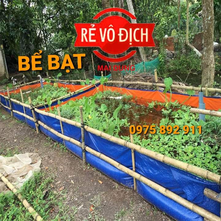 BỂ BẠT NUÔI ,ỐC ,ẾCH ,CÁ , LƯƠN 3x2x1
