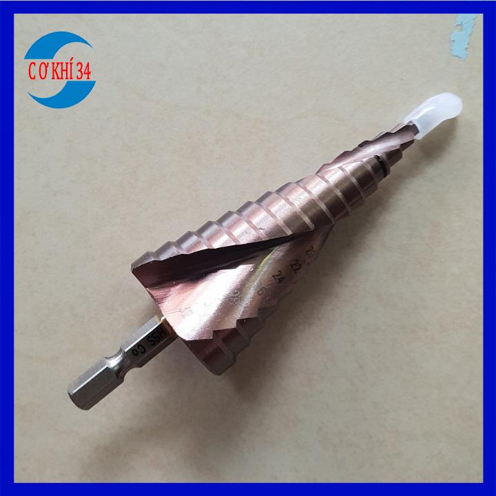 Mũi khoan bước tháp HSS Coban M35 4 - 32mm siêu cứng,khoan inox,sắt..
