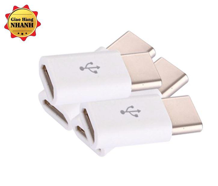 Combo 4 cái đầu chuyển đổi chân Micro USB sang Type C
