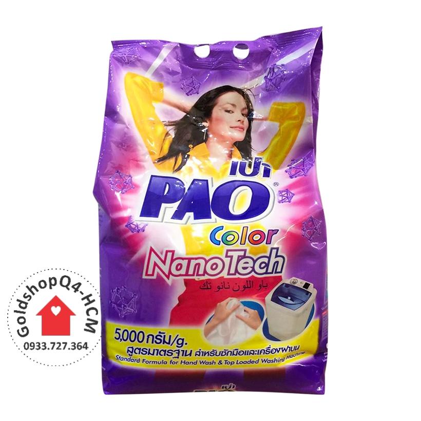 [HCM]- BỘT GIẶT PAO 5KG THÁI LAN MÀU TÍM