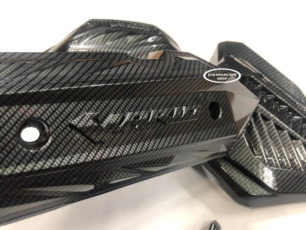 VARIO 2018 2019  (Ốp Pô + chụp Pô + Mỏ dè trước sau ) Màu Carbon