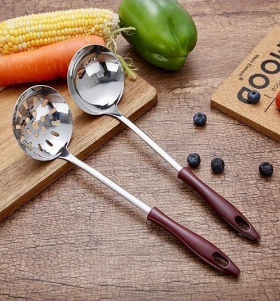 [HCM]VÁ MÚC CANH INOX 304 CÁN VÂN GỖ 10 SỊN 28X7.5CM( VÁ MÚC CANH)