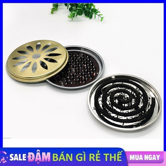 Combo 5 hộp đựng nhang muỗi chống cháy bằng thép không rỉ An toàn- Hiệu quả