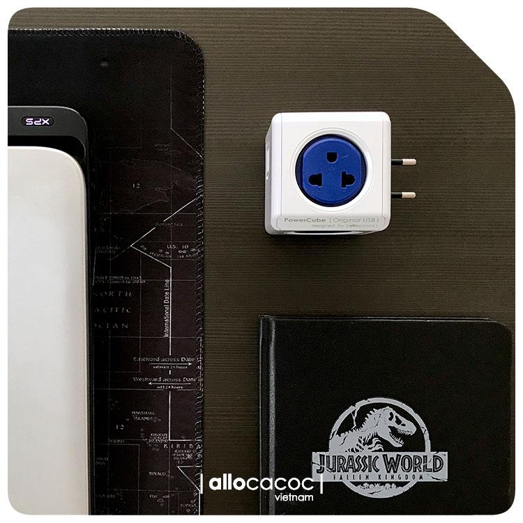 Ổ Cắm Điện Allocacoc PowerCube Original 2 Sạc USB
