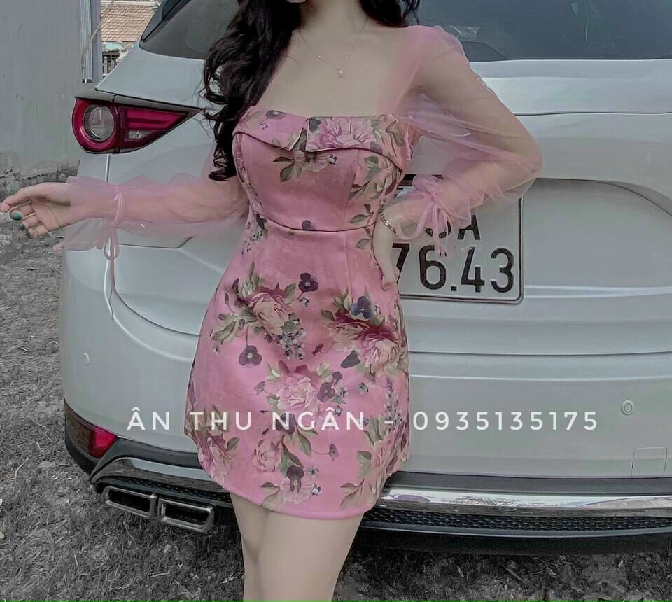 [HCM]ĐẦM HOA PHỐI LƯỚI CHẤT SU BỘT CAO CẤP giá rẻ sang trọng dự tiệc cưới dạo phố cực chất [vải xịn] Đầm váy nữ thời trang