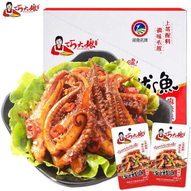 5 Gói râu mực cay cay thương hiệu bà dì