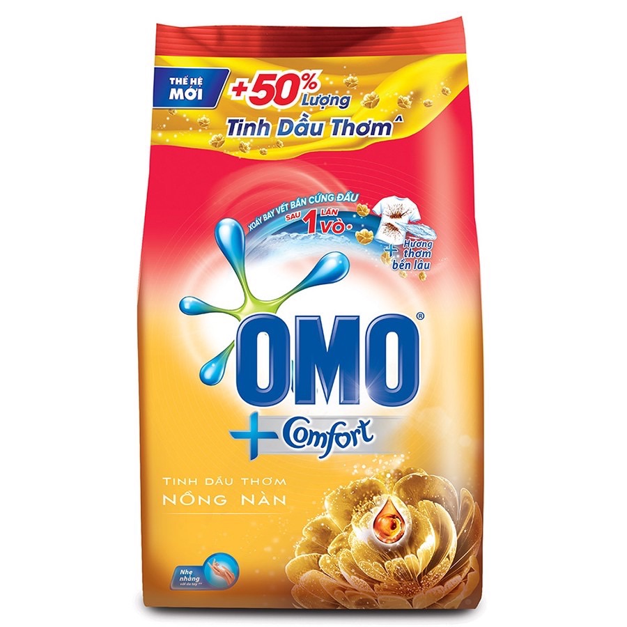 Bột giặt ô mô 6 kg và  hương com for 5,5 kg