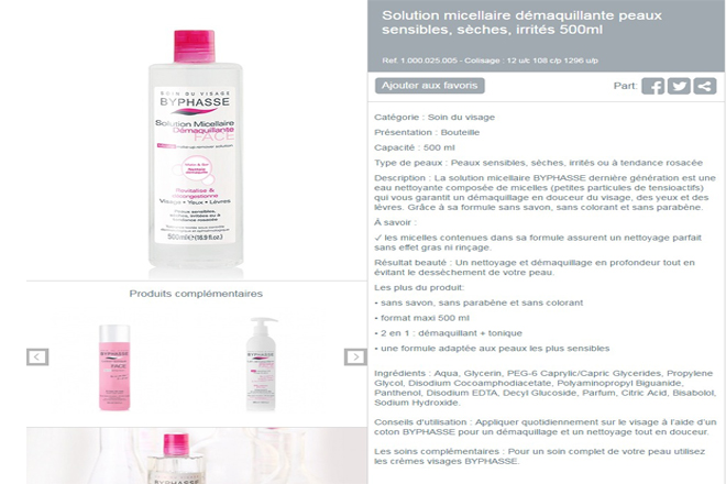 Nước Tẩy Trang Byphasse Solution Micellaire 500ml