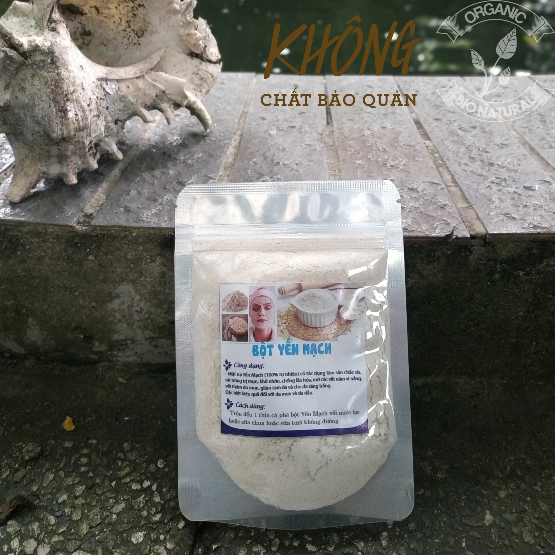[HCM][BIONATURALVN] Bột đắp mặt nạ Yến Mạch HANDMADE 50gr