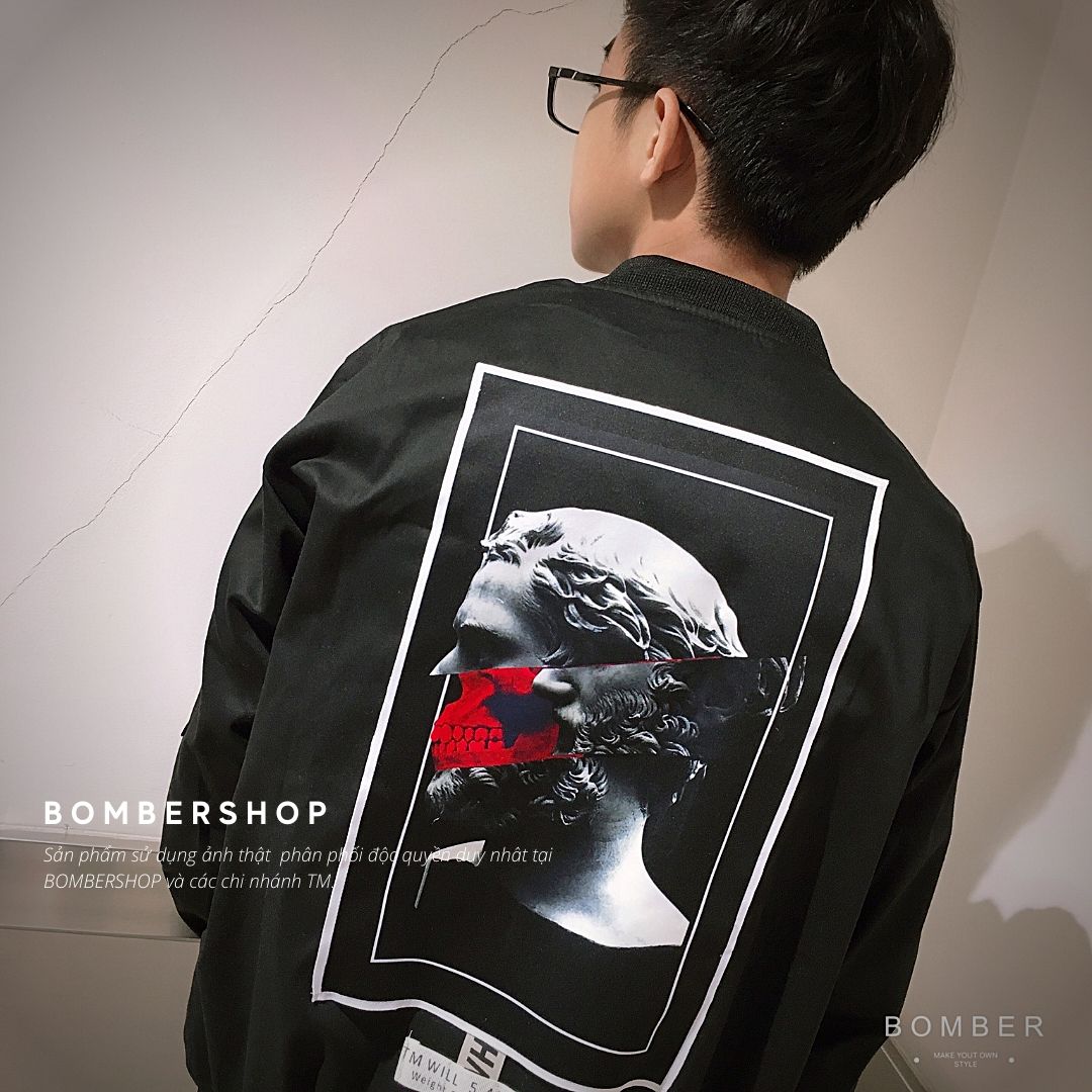 [HCM][Ảnh thật + video] Áo khoác Bomber Design LAMA (dòng hàng thiết kế Unisex)