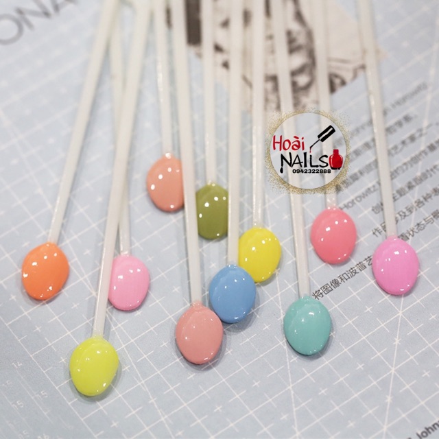Móng kẹo sơn mẫu( gói 100 móng) Phụ kiện Nail