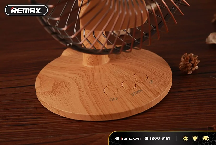 Quạt vân gỗ Remax Life FN17 - Wood grain