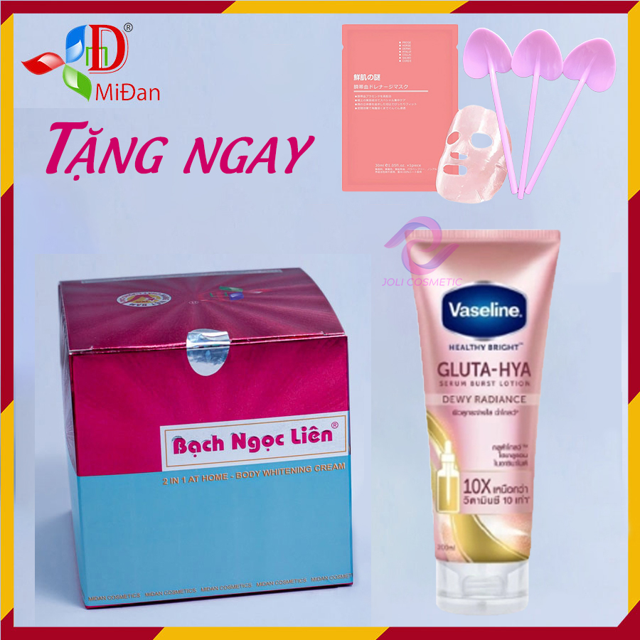 Kem Body  Bạch Ngọc Liên dưỡng trắng da toàn thân – Body Whitening 2 in 1 (90g) – MiĐan