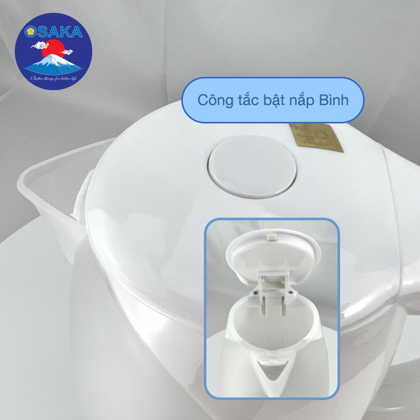 Bình đun siêu tốc OSAKA KT20NA - 2 Lít - Đun siêu nhanh