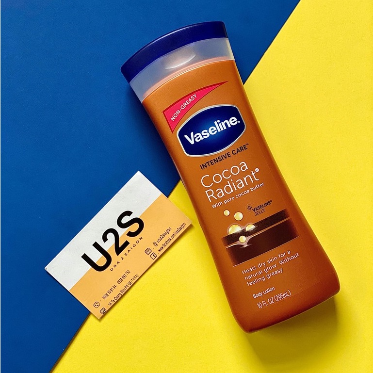 Vaseline Dưỡng Ẩm Toàn Thân Cocoa Radiant 295Ml