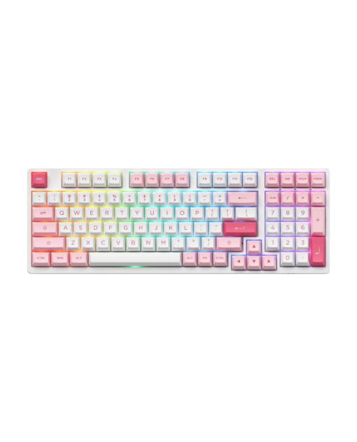 Bàn phím cơ AKKO 3098B Multi-modes Prunus Lannesiana (Bluetooth 5.0 / Wireless 2.4Ghz / Hotswap / Foam tiêu âm / AKKO CS Jelly switch)