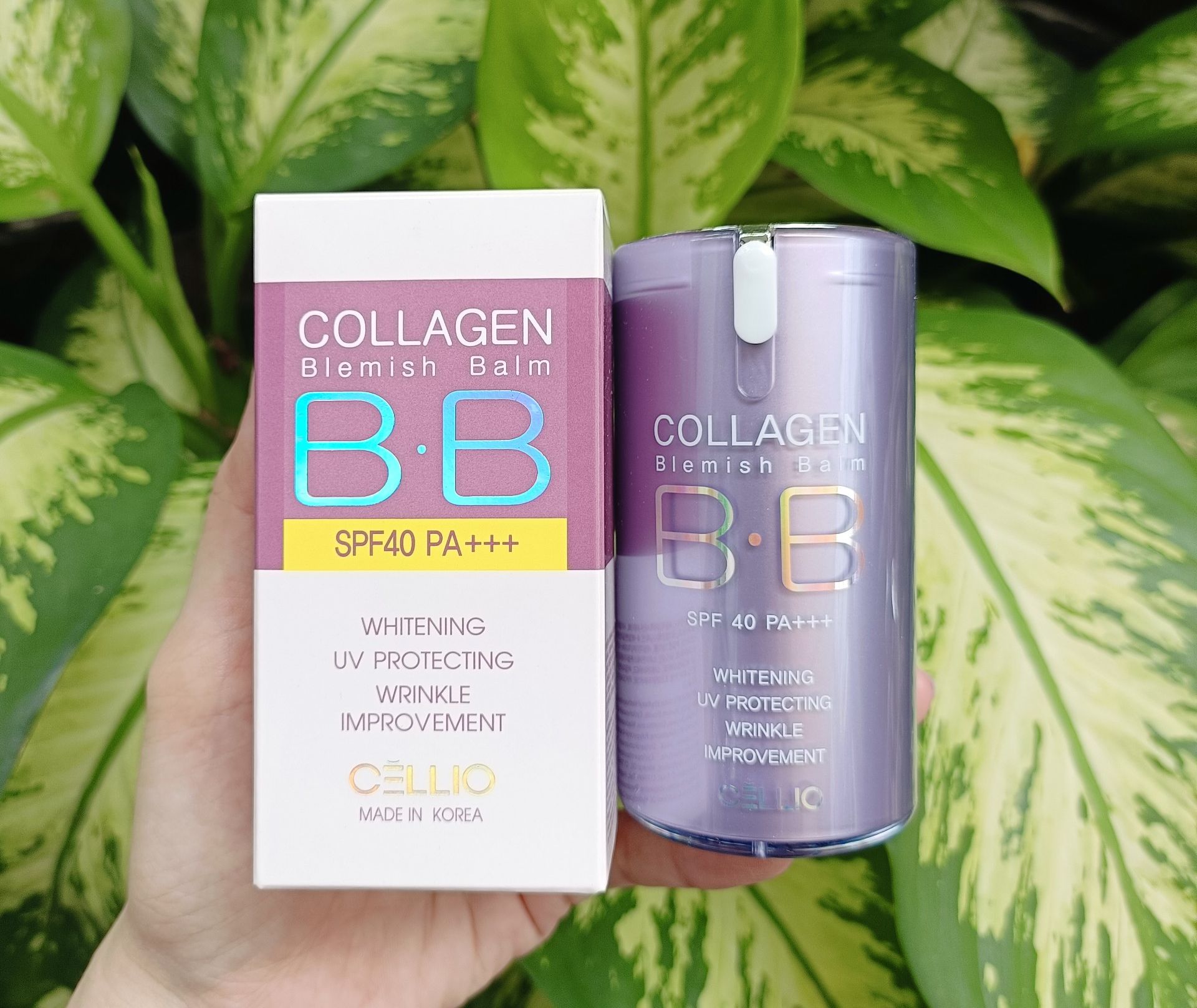Kem nền BB Cellio Collagen 50g Hàn Quốc