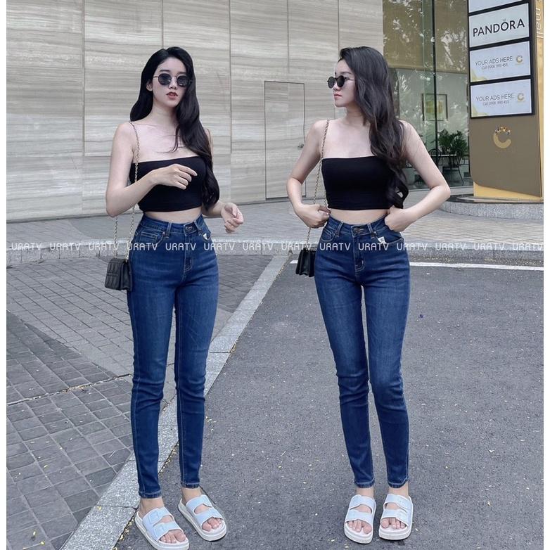 [CÓ SẴN-ẢNH THẬT]  Quần skinny trơn Zr 93cm