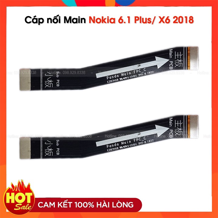 Cáp nối main nokia 6.1 plus+ / x6 2018 zin bóc máy