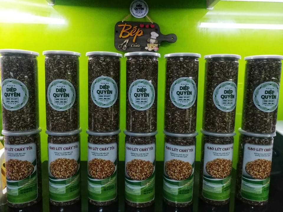 Combo 3 hộp Gạo lứt cháy tỏi/Giảm cân