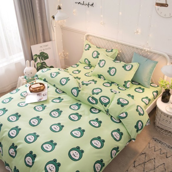 Bộ ga và 2 vỏ gối Cotton Poly Cho Bé Trai