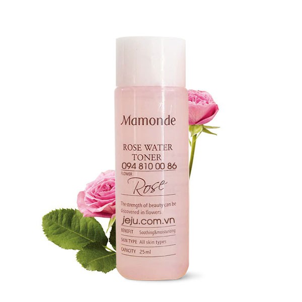 Nước Hoa Hồng Mamonde Mini 25ml [Hoa Hồng - Diếp Cá]