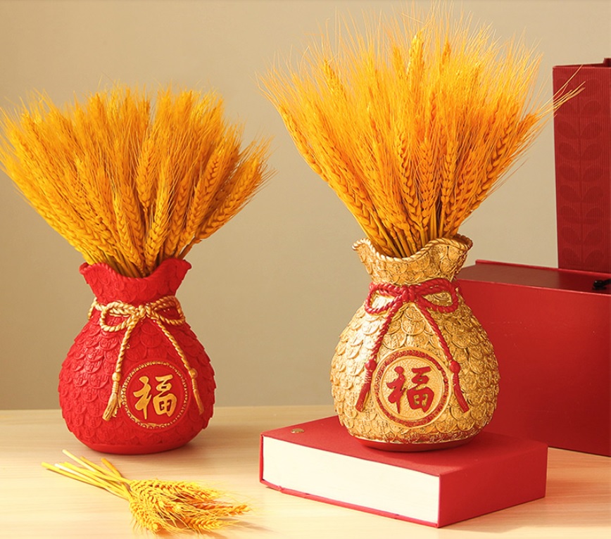 Lúa mạch khô (100 Bông) Lúa kiểng trang trí decor để bàn, phụ kiện chụp ảnh,hoa trang trí ngày tết