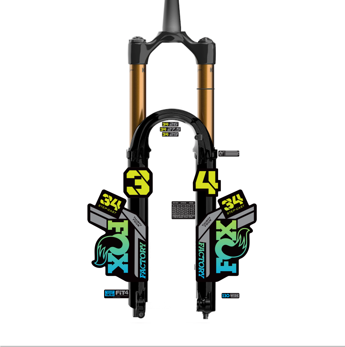 tem decal dán phuộc xe đạp địa hình Fox kashima  34 2021 (1) | cheetahdecals.com