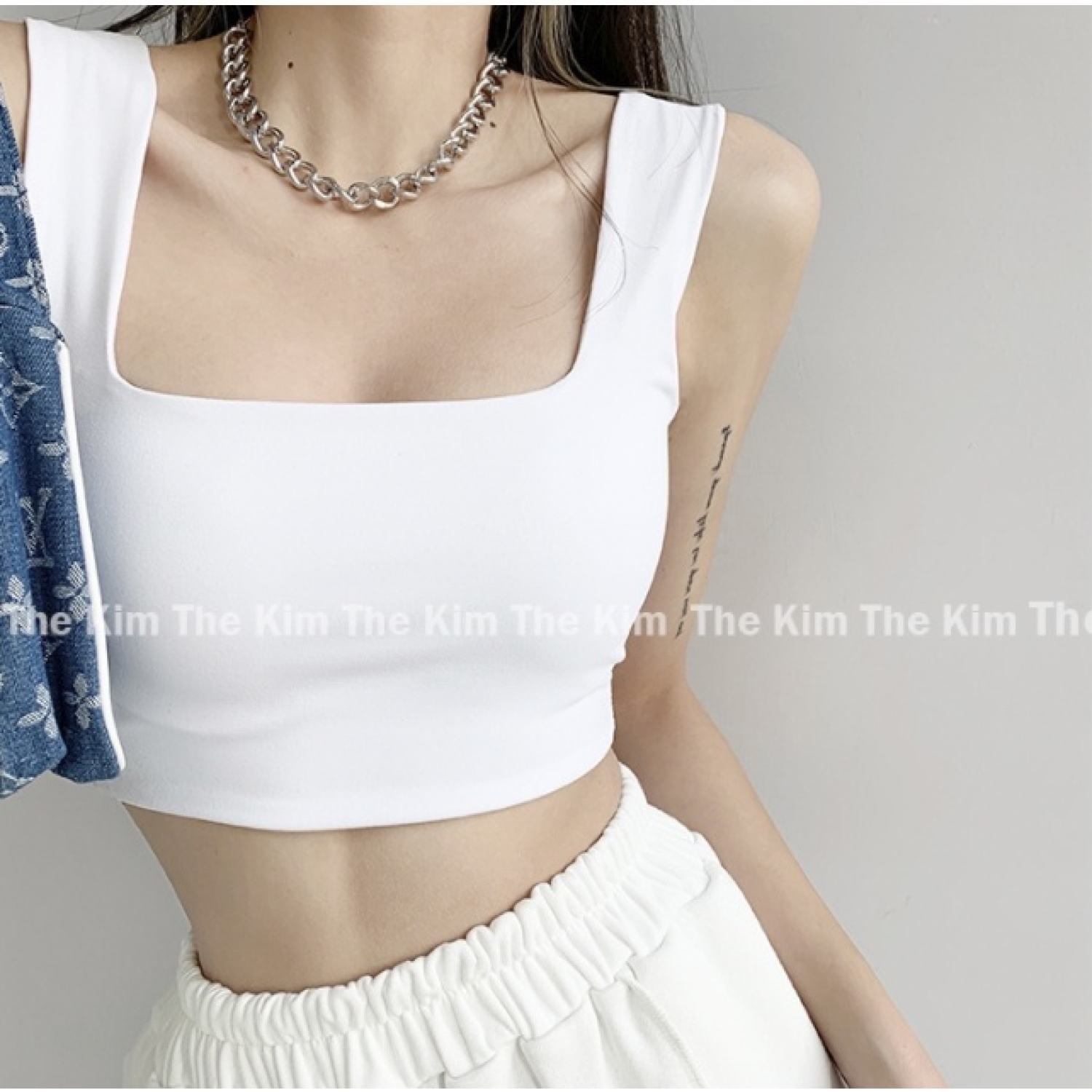 Áo Hai Dây Bản To Dáng Crotop Bozip