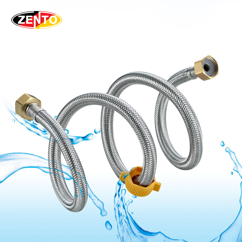 Bộ 2 dây cấp nước Zento ZDC402 (Bạc)