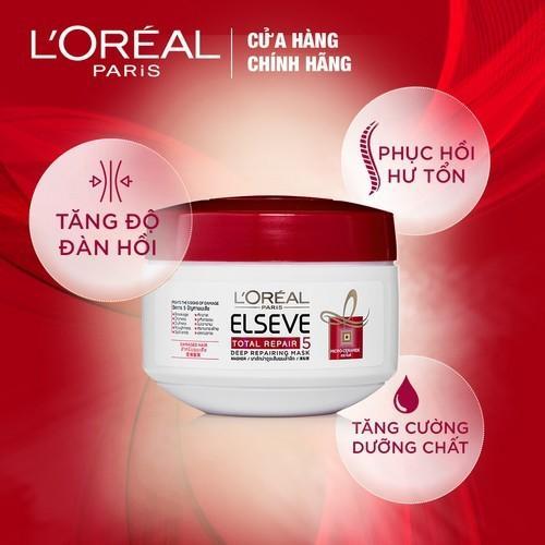 [HCM]Kem ủ phục hồi tóc LOréal Paris Total Repair 5 200ml