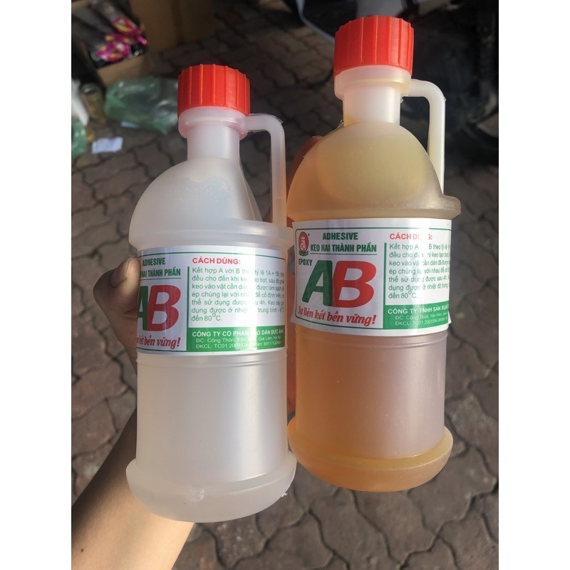 Keo AB 2 thành phần gắn gỗ cặp 700g