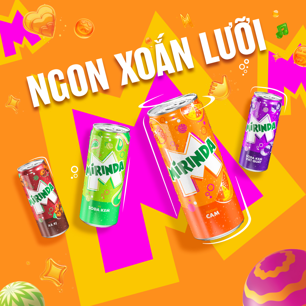 [SALE 15.7] Thùng 24 Chai Nước Giải Khát Mirinda Cam (390ml/chai)