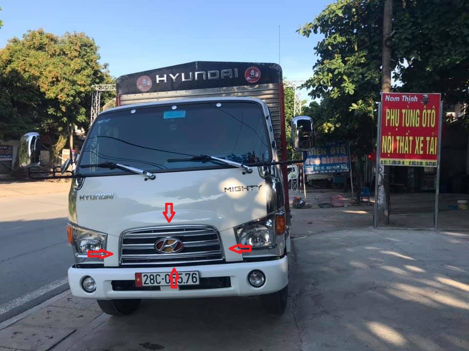 ỐP MẶT GA LĂNG CA LĂNG MA CRÔM MIGHTY 110S, E-MIGHTY NHẬP (HÀNG KOREA)