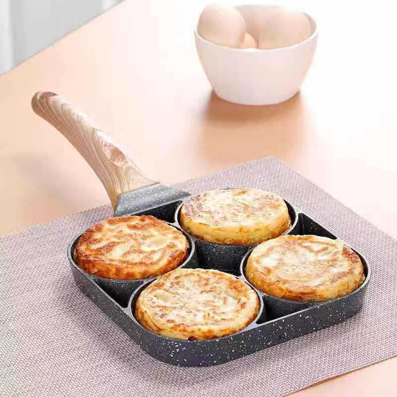 Chảo Đá Chia Ô 4 Ngăn Chiên Dán Đa Năng Chống Dính Tốt