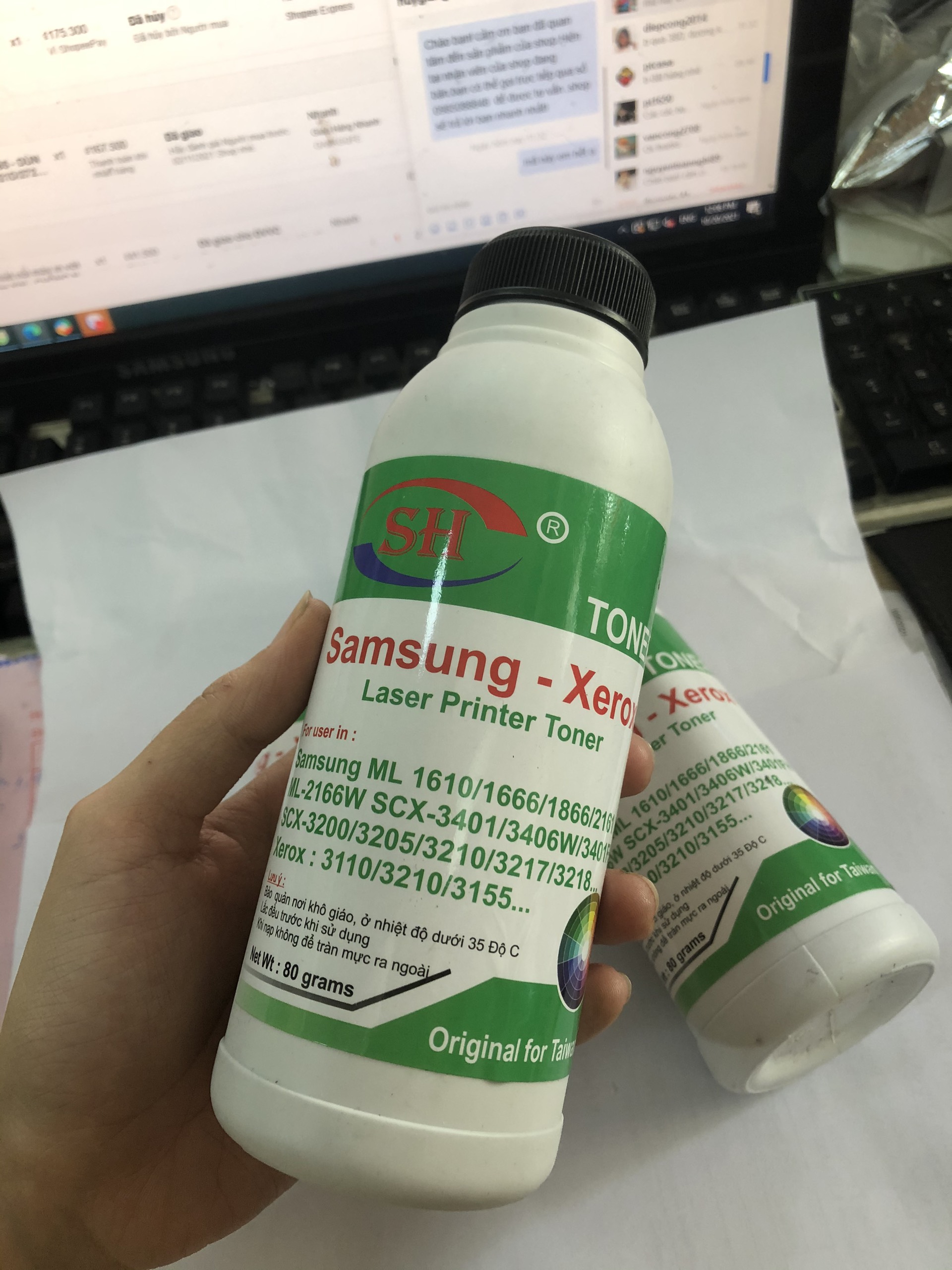 Mực đổ cho máy in samsung ml 1610 1666 2161 scx-3401 xerox 3110 3155 ... - mực đổ samsung xerox